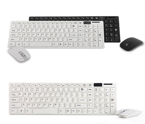 Miniteclado y ratón inalámbrico Delgado, Conjunto Combinado portátil para Notebook, portátil, Mac, PC de escritorio - Product Image 1
