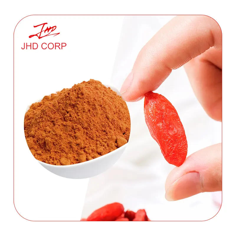 JHD produsen Kosher sertifikat pembekuan kering Wolfberry Goji Berry bubuk buah