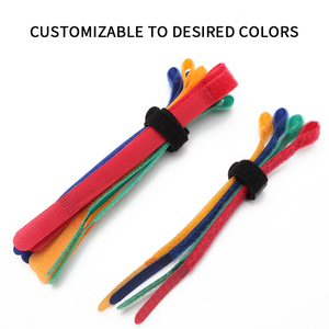 Wholesale <strong>Hook</strong> <strong>and</strong> <strong>Loop</strong> Cable Tie Nylon Polyester Multiple Colors <strong>Hook</strong> <strong>and</strong> <strong>Loop</strong> P <strong>Type</strong> Double-Side Cable Ties Strap - Product Image 4
