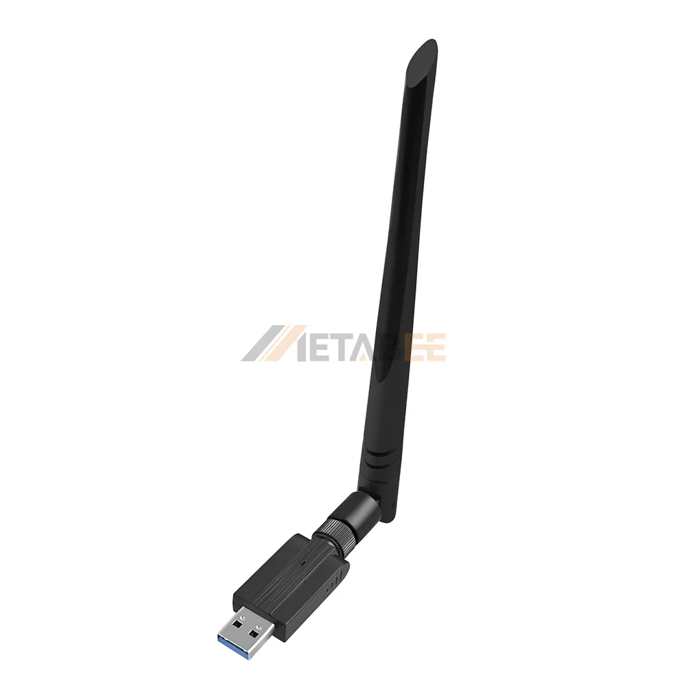 PC USB 3.0 Adaptador Wi-Fi, Dongle sem fio Wi-Fi, 1200 Mbps 1200 Mbps Adaptador de rede, Banda dupla 2.4GHz 5.8GHz Antena Antena
