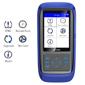 XTOOL-sistema de supervisión de presión de neumáticos TP150, escáner de diagnóstico OBD2, TPMS, programa con Sensor de 315 y 433 MHZ