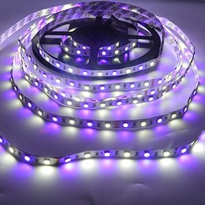 DC 12V 24V 60led/m 300LED 5m贴片5050 IP20 14W RGB + W柔性发光二极管条形灯 - Product Image 4
