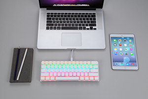 Punk Vintage Keycap Portable 60 Mini Mechanical <strong>Keyboard</strong> ABS Material RGB Backlight 61 Key Tablet Gaming Style - Product Image 3