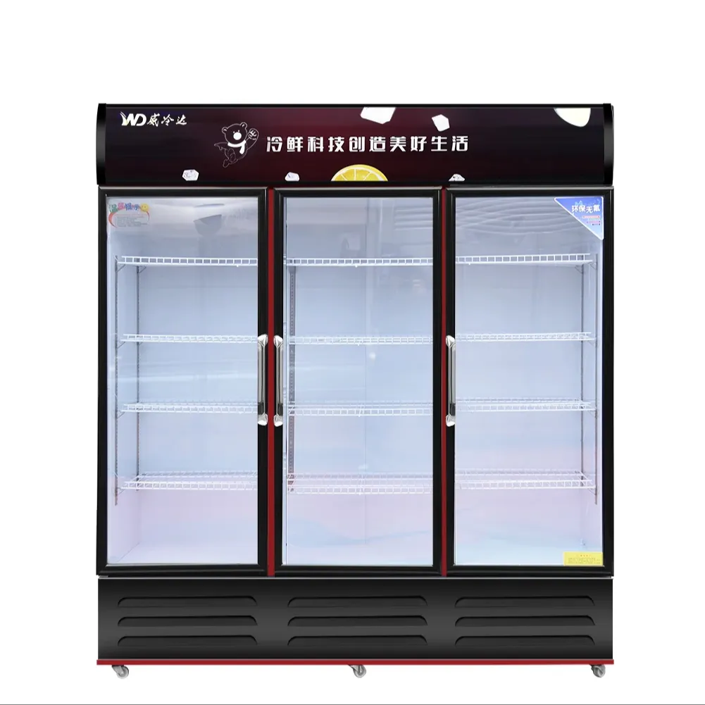 Коммерческое холодильное оборудование для супермаркетов, холодильник с витриной для пива и напитков