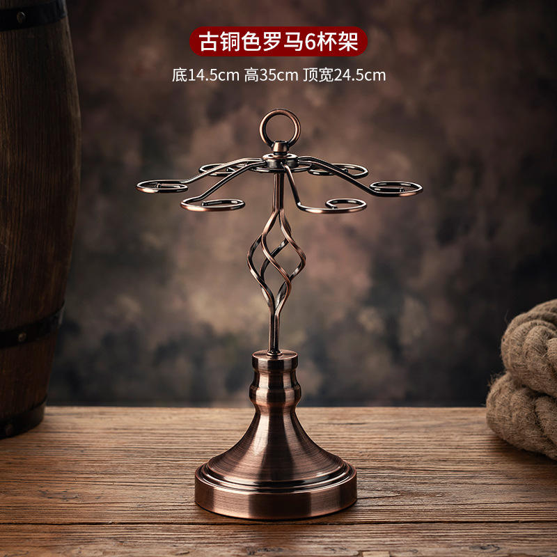 ที่วางแก้ว 6 ใบ ทำจากบรอนซ์โรมัน