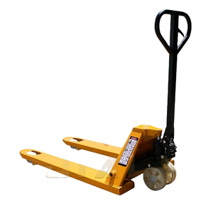 Anual-carretilla elevadora hidráulica, carga y descarga manual, transpaleta
