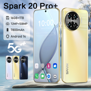 สมาร์ทโฟนแอนดรอยด์ tecno Spark 20 Pro 5g 7.3นิ้ว HD 5G Android 14.0ปลดล็อค65W Quick Deca core โทรศัพท์มือถือ16GB + 1TB มาใหม่ - Product Image 1