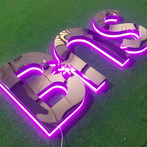 Thép không gỉ Led chữ ký 3D logo backlit Led dấu hiệu tùy chỉnh Acrylic dấu hiệu kinh doanh thư kênh cho cửa hàng - Product Image 4
