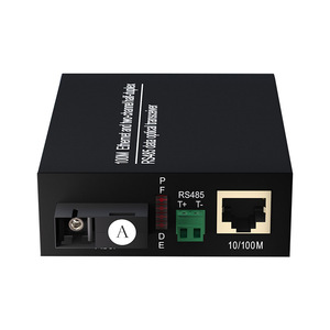 1-CH串行数据RS485至光纤转换器，带10/100Mbps RJ45端口RS-485光纤收发器 - Product Image 5