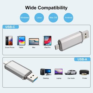 2 in 1 Usb C Key Pen Drive 128gb 64gb 32gb 16gb 8gb Pendrive Metal Usb Stick <strong>Memory</strong> 3.0 Usb C <strong>Flash</strong> Drive <strong>Type</strong> C <strong>Flash</strong> Drive - Product Image 6