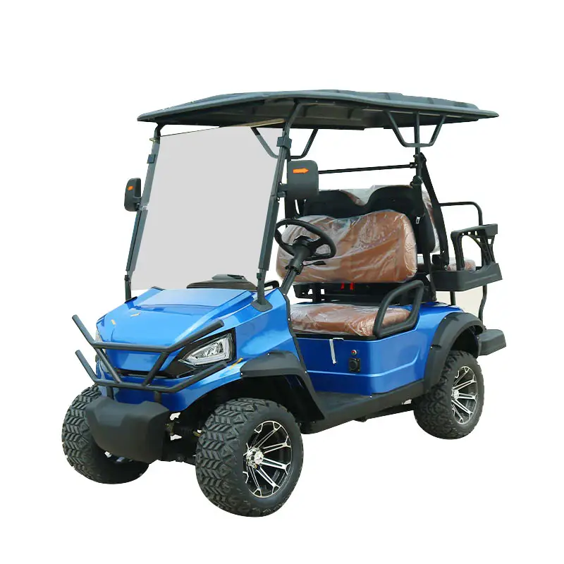Mini carrito de golf eléctrico barato Precio al por mayor Tracción en las 4 ruedas Todoterreno Carro de golf eléctrico de 6 plazas