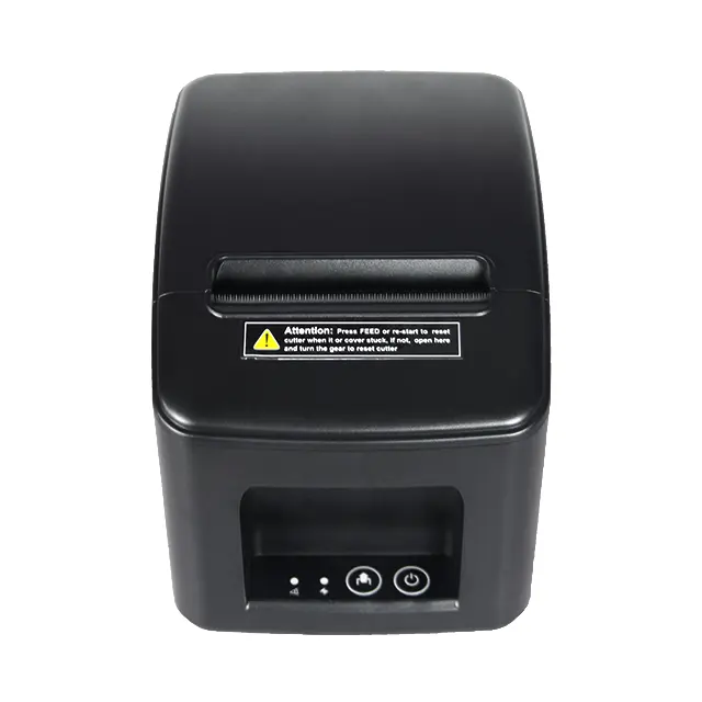 Printer Thermal 80Mm Kecepatan Tinggi 260 Mm/s dengan USB / Serial / BT Mendukung 1D dan 2D Printer Multibahasa untuk Sistem POS