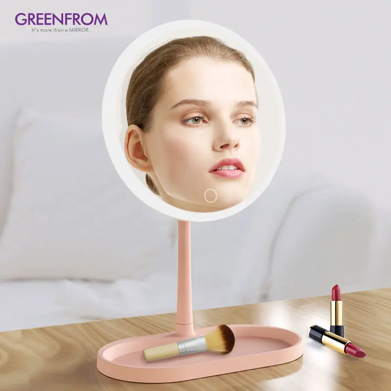 Miroir de maquillage usb Style Super Star, coiffeuse lumineuse LED avec miroir lumineux