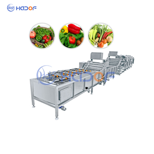 自动输送机送料连续刷气泡清洗分选果蔬清洗干燥机 - Product Image 1