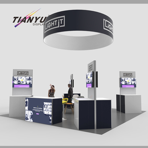 Nhà cung cấp hiển thị <span class=keywords><strong>Modular</strong></span> messe đứng EXPO triển lãm hiện đại nhôm gian hàng hệ thống triển lãm thương mại đảo đứng với TV - Product Image 3