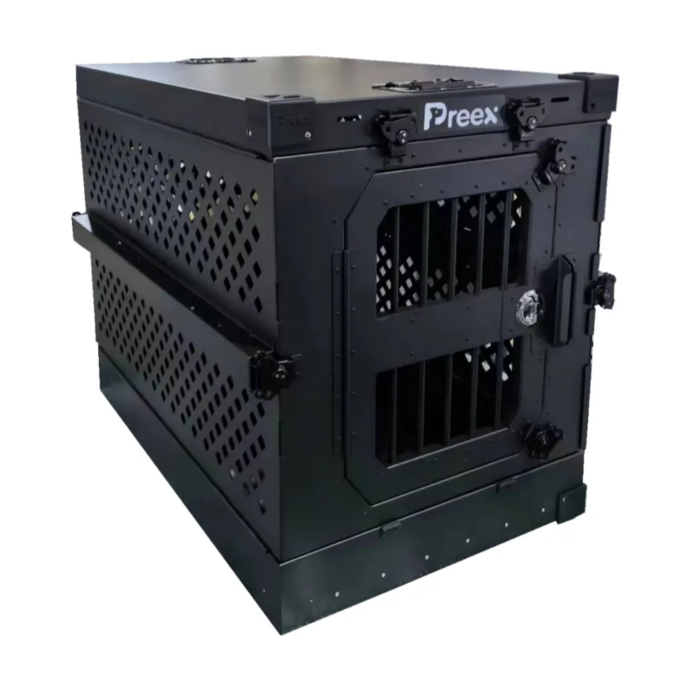 Cages pour animaux de compagnie chien chenil transporteur pour voyage personnalisation grande Cage en métal animaux maison