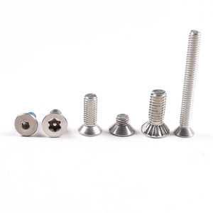 Çin vida raptiye a2 70 a4 70 allen anahtarı vida 10mm altıgen soket gömme başlı vidalar Din7991 - Product Image 5
