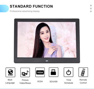 12 inç en iyi Gif USB fotoğraf müzik Video çok fonksiyonlu medya oynatıcı dijital fotoğraf çerçevesi LCD TV - Product Image 2