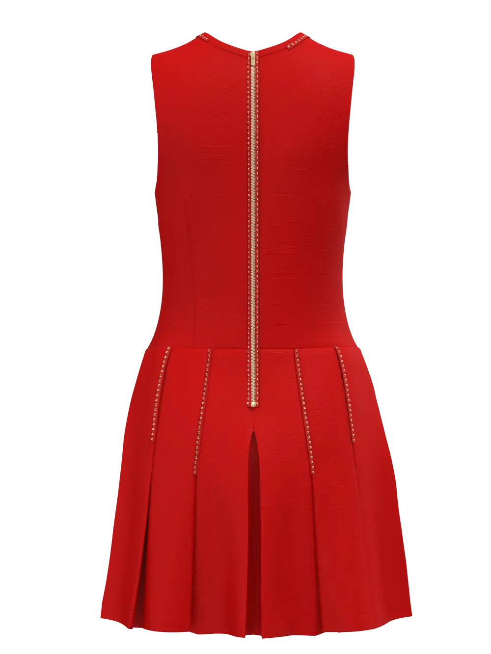 فستان جولف بدون أكمام GN مقاسات كبيرة للنساء والسيدات من TECH WARP-KNIT بسحاب - لوازم (مجموعة متنوعة من الألوان)