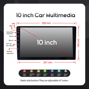 Android coche Car DVD đài phát thanh đa phương tiện Máy nghe nhạc reproductor de carro pantalla Wifi BT 4 gam RDS DSP DVR - Product Image 3