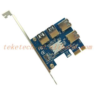 <strong>PCI</strong>-E to <strong>PCI</strong>-E Adapter 1 to 4 <strong>PCI</strong>-Express Slot 1x to 16x USB 3.0 Riser PCIe Converter Pcie riser - Product Image 3