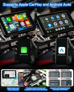 צ 'יגי AIO-5Lite מצלמה gps ניווט אופנוע carplay עמיד למים מצלמות כפולות אופנוע tpms bsd
