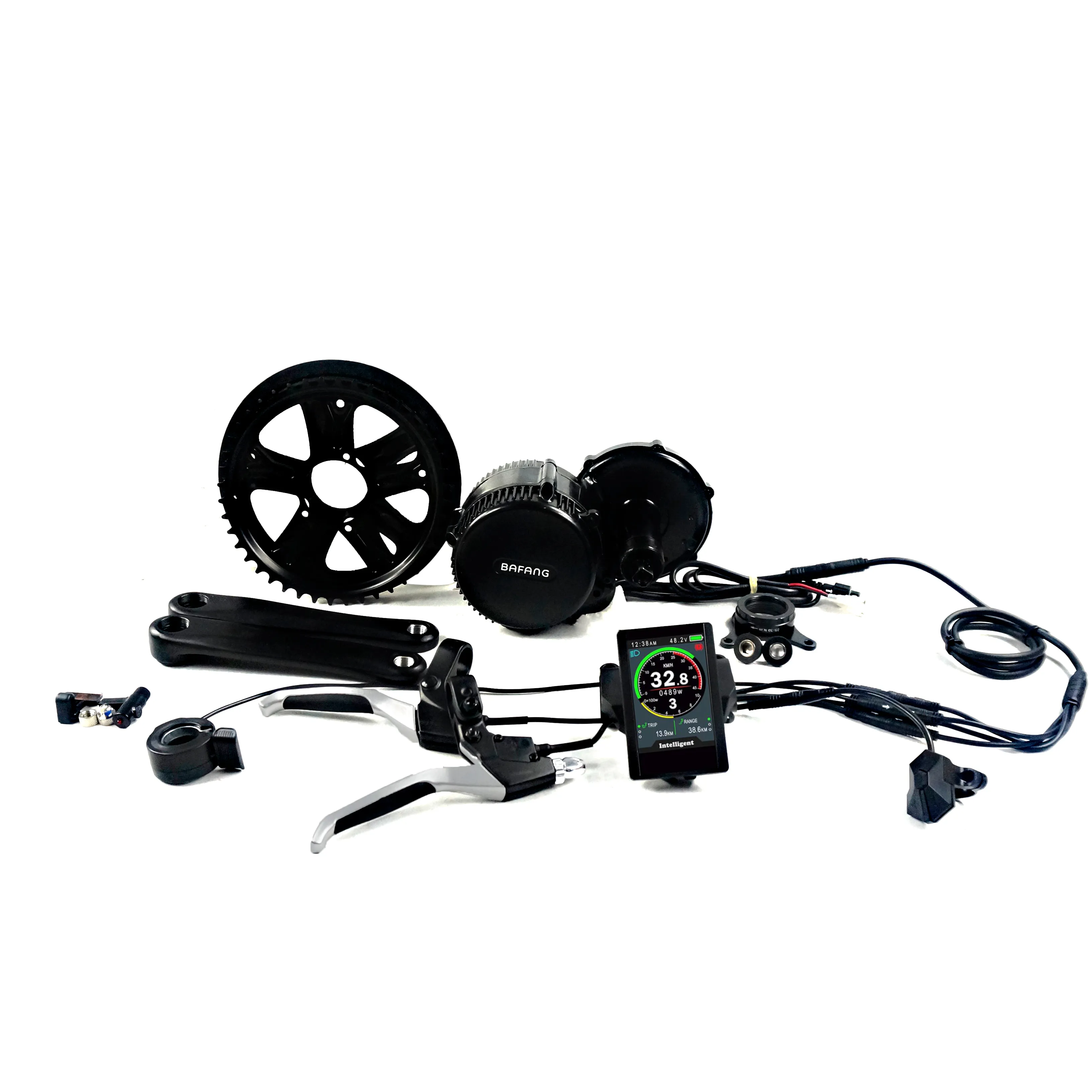 Greenpedel centrale di vuoto del motore bafang kit 8 divertimento BBS01B 250w metà motore di azionamento con il tubo della batteria