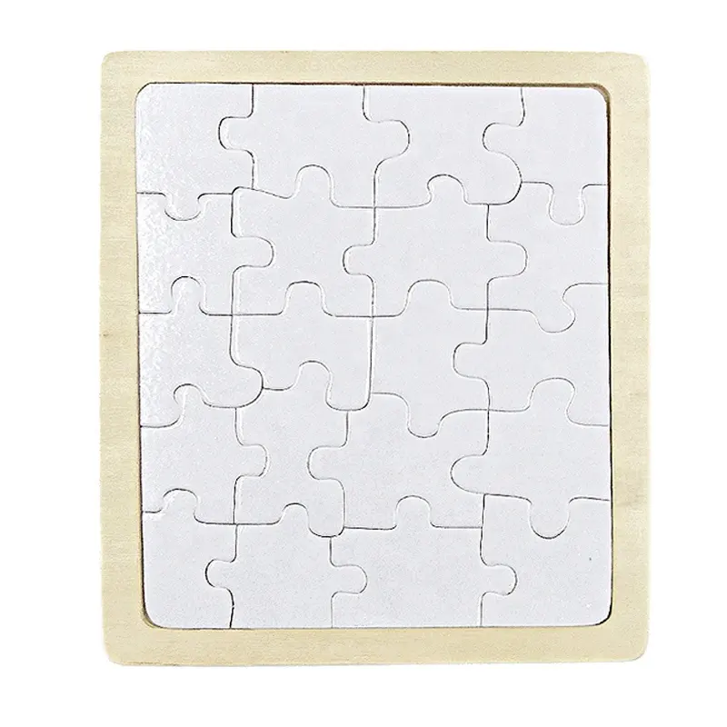 Di Yiwu Fabbrica di A5 szie Personalizzato MDF Puzzle Di Sublimazione della Pressa di Calore di Legno Jisgaw Di Puzzle Per La Scuola Regali Del Capretto