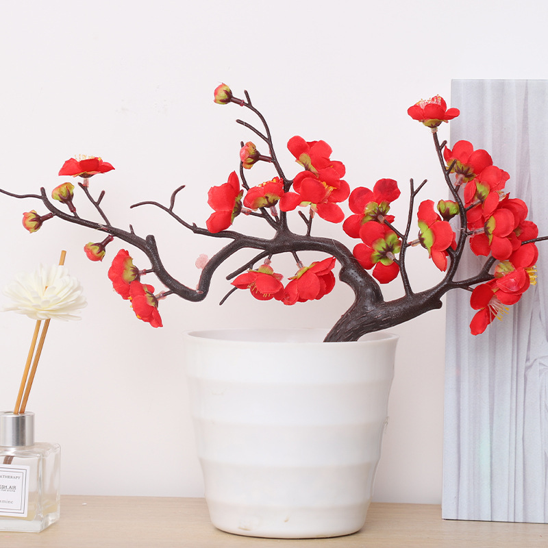 Fleurs de prunier rouge