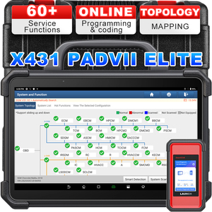 Launch X431 Pad Vii Elite 7 Link Supports Ecu Online Coding <strong>Programming</strong> for All Vehicles Wide Range Diagnostic <strong>Functions</strong> Scanner