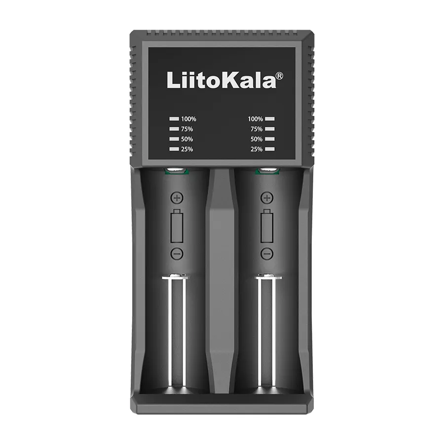 LiitoKala Lii-PL2 LED 3.7V/1.2V nichel idrogeno 18650 18350 18500 21900 20700 caricabatterie al litio ricaricabile 26650.