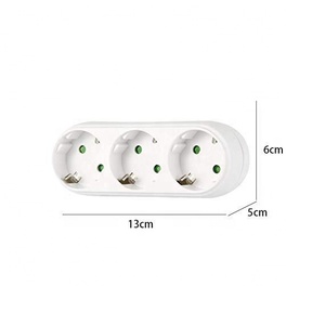 Multifunctional <strong>EU</strong> <strong>Adapter</strong> Power Conversion <strong>Plug</strong> Extension 3-in-1 Wall Socket Travel German <strong>Adapter</strong> Triple Socket Power Outlet - Product Image 5