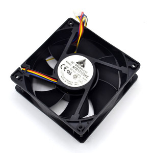 AFB1212SHE 12038 <strong>12V</strong> 1.6A Automatic <strong>Temperature</strong> <strong>Control</strong> <strong>Speed</strong> Double Ball air Volume <strong>PWM</strong> Fan 4 Wire - Product Image 1