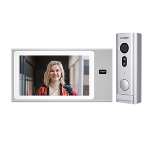 Panel táctil de la región europea para timbre de puerta, cámara Twoway, intercomunicador dúplex con cable, sistema de teléfono de 2 vías - Product Image 1