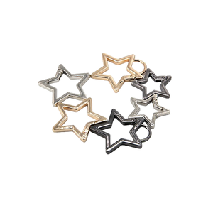 スターキーホルダーフッククリップロブスタークラスプ金属製ラゲッジアクセサリースター型スプリングキーホルダー
