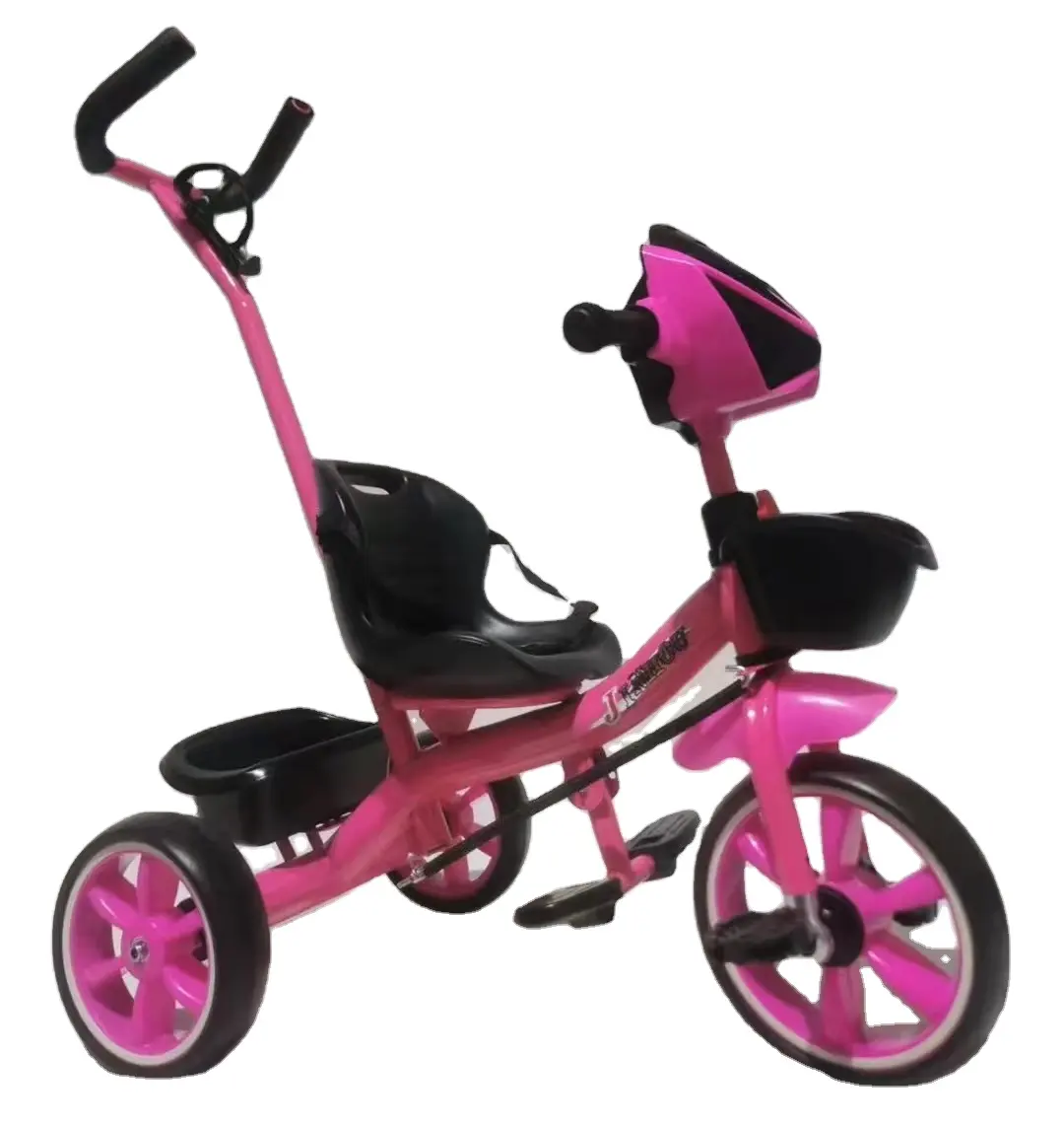 Kinder 2024 neuer Pedal-Dreirad-Scooter Aufsitz-Spielzeug mit leichtem Heißdesign Schiebe-Griff-Steuerung