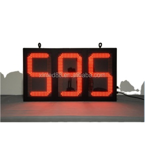 New produkt eine seite doppel seiten zeit uhr temperatur 7 segment digitale zahl führte zeichen led-anzeige - Product Image 4