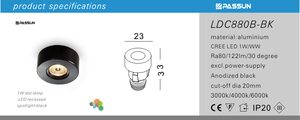 Shiny <strong>Star</strong> Ceiling Design <strong>Led</strong> Spot Lighting <strong>1w</strong> Mini <strong>Led</strong> Spot Light - Product Image 5