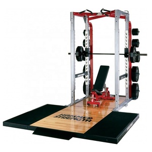 Thiết Kế Hiện Đại Tùy Chỉnh Bằng Gỗ Barbell Deadlift Đào Tạo Nền Tảng Cử Tạ Nền Tảng - Product Image 3