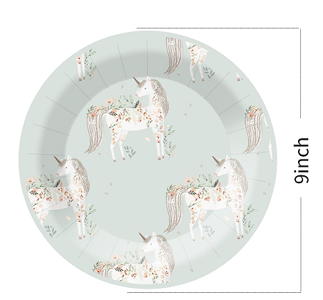 Assiette en carton de 9 pouces