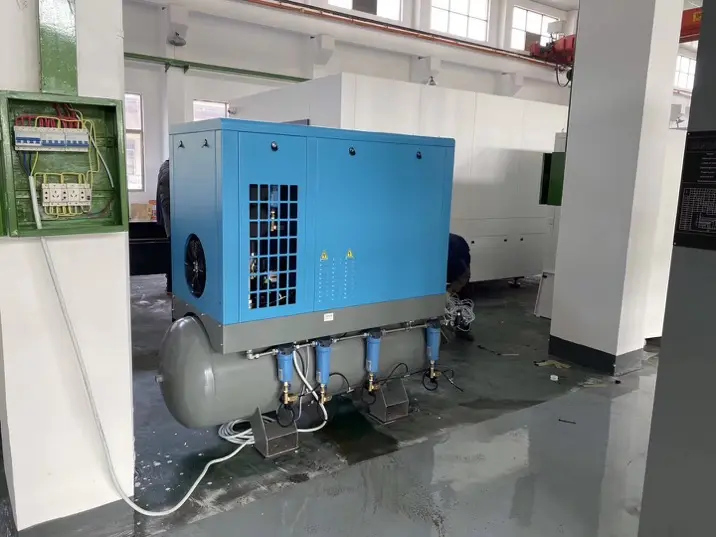 The Automatic Combined Screw Screw Air Compressor with Dryer and Tank