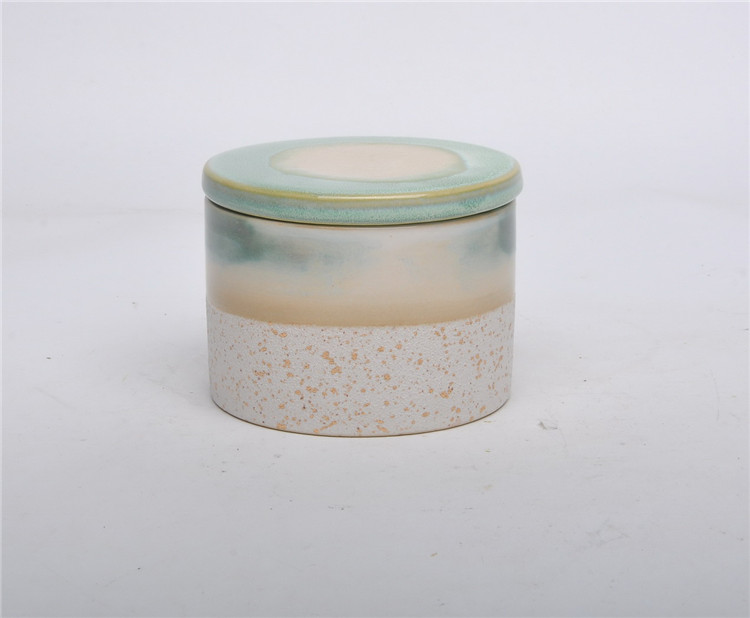 Hot sale european candle holder tea light holder ceramic candle canister for gifts and crafts