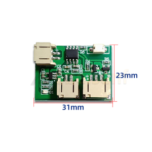 Новый перезаряжаемый светодиодный модуль сенсорного переключателя PCB 5 В 2A низковольтный одиночный/двухцветный контроллер световой платы с зарядкой/порт батареи