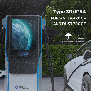 Seviye 3 evse ticari araç şarj istasyonu e v şarj istasyonları reklam ekranı ile elektrikli araç şarjı - Product Image 5
