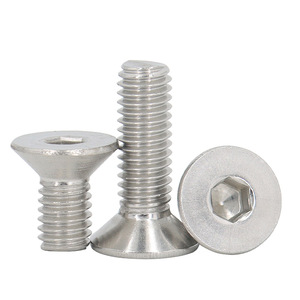M2 M2.5 M3 M5 M6 M8 M10 M12フラットソケットヘッド六角ねじオフィスチェア用 - Product Image 2