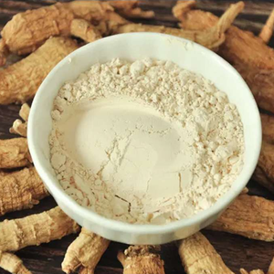 Нетрансгенический оптовый порошок экстракта дикого американского женьшеня, 10% гинзенозидов, высокое качество, фасовка в барабанах, пищевой класс - Product Image 1