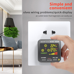 ZOYI-Probador de circuito de enchufe para la UE, Reino Unido, EE. UU., Flecha de uso inteligente para indicar la posición de la línea, probador de fugas de enchufe con pantalla led - Product Image 6