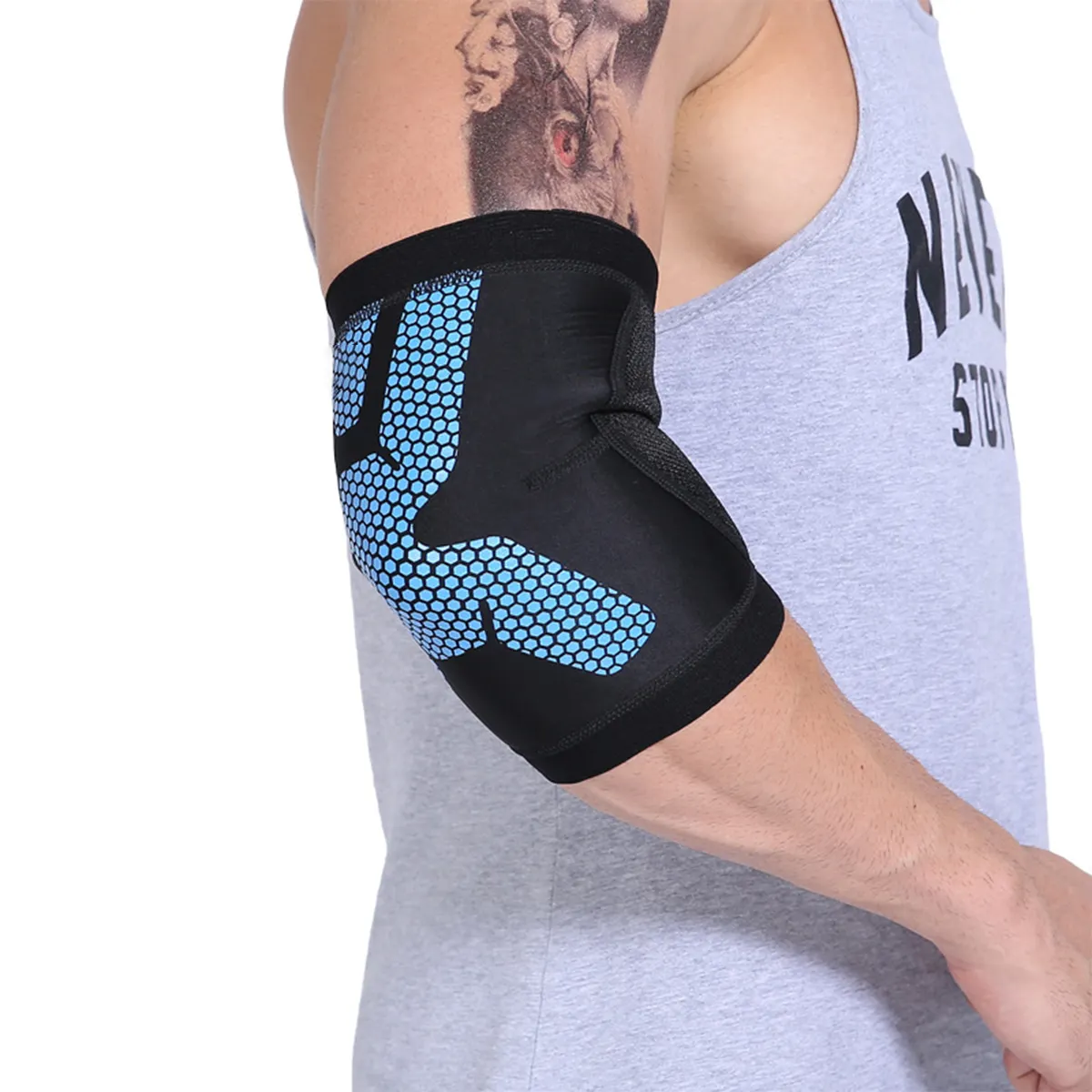 Cotovelo esportivo respirável, proteção fitness de neoprene para braço e cotovelo para basquete badminton