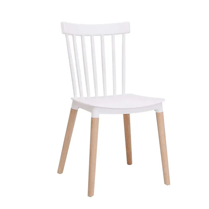आधुनिक गुणवत्ता वाली सीट लकड़ी के पैर विशबोन कुर्सी प्लास्टिक रंगीन प्लास्टिक डाइनिंग कुर्सी मचान कुर्सियाँ