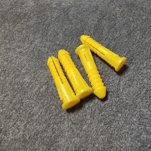 Elehk 3/16 "x 1" 8-10 Amarelo Plástico Com nervuras Drywall Âncora De Plástico Pan Cabeça Com nervuras Anchor Kit #6-8x7/8 "Com Lip Ribbed - Product Image 3